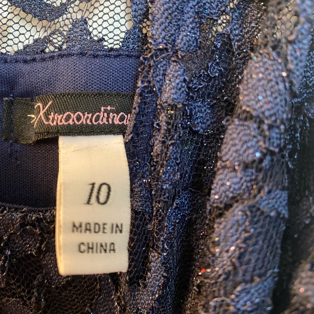Xtraordinary Girls Formal Navy Blue Long Dress, Floor Length, Size 10.